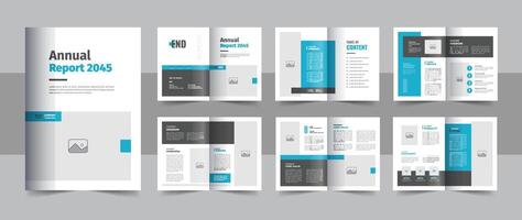 Corporate company annual report brochure design template layout, A4 size vector