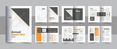 Unique professional brochure design template for Annual Report, Business Report, Financial Report vector