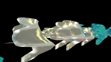 Organic Crystal Structure Abstract Digital Rendering video