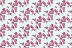 Decorative floral tile design for projects vector