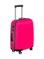 Travel suitcase, bag, cabin luggage, check in baggage vector