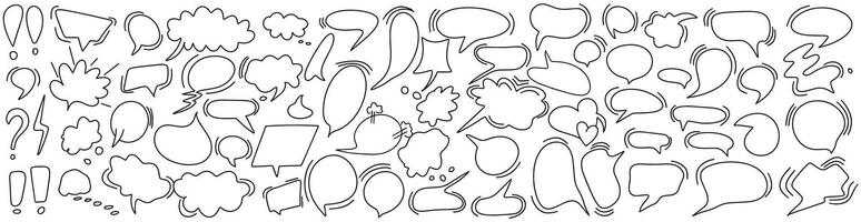 Collection of black textured brush strokes on white background, lines of different lengths vector