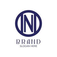 the logo for the brand n vector