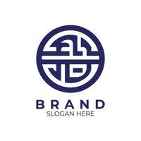 a monogram logo for a company vector
