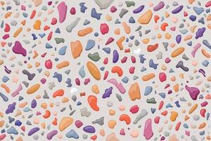 Abstract illustration background in terrazzo style with colorful hues. vector