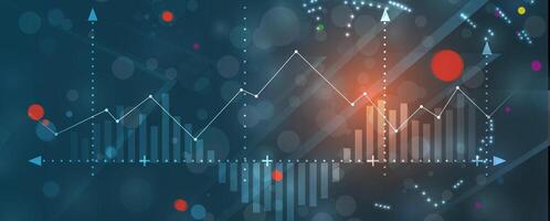 Strategic Growth Powered by the Intersection of Financial Technology and Business Analysis vector