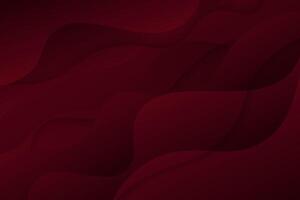 Popular wavy dark red abstract background with shadow and wavy lines. Dark red gradient color on the background. Eps10 vector