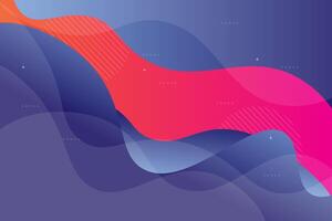 Blue geometric business banner design. Creative banner design with wave and line shapes as template. Simple horizontal banner on bright background. Eps10 vector