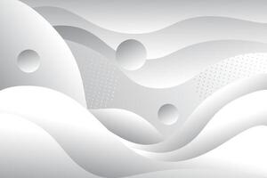 Colorful geometric wave background. Grey white color elements with fluid gradient pattern. Dynamic shape composition. Eps10 vector