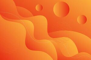 Abstract orange fluid background. Modern background design. Gradient colors. Dynamic waves. Fluid shape composition. Suitable for websites, banners, wallpapers, flyers, posters. eps10 vector