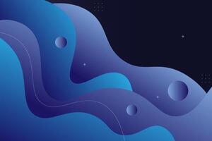 Blue gradient dynamic background illustration with simple wave style. Cool design. Circle shape pattern. Eps10 vector