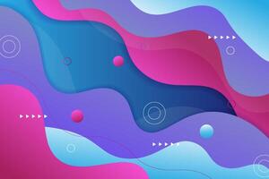 Trendy premium colorful wavy abstract background with soft pink purple blue gradient in the background. Eps10 vector