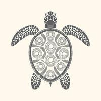 Precious Hexagonal Harmony Turtle Edition drawing .. vector