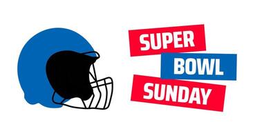 super bowl sunday background banner or poster design template. observed every year in February. Holiday concept. vector