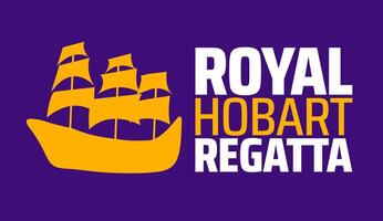 Royal Hobart Regatta background banner or poster design template. observed every year in February. Holiday concept. Use to any Template, card, poster, placard, template. vector