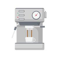Coffee Machine Flat Illustration. Clean Icon Design Element on Isolated White Background vector