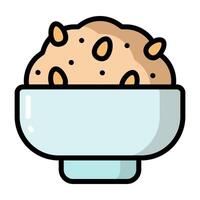 Simple Breakfast colorful icon. The icon can be used for websites, print templates, presentation templates, illustrations, etc vector
