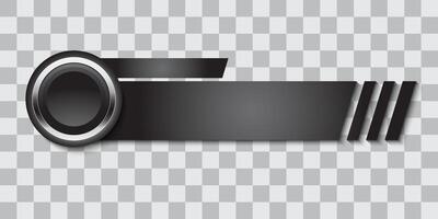 Black button template design for decoration vector