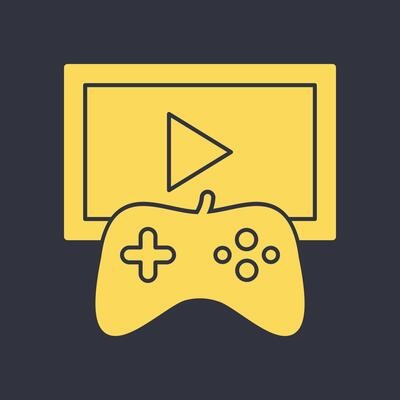 Gaming trendy glorious abstract illustration colorful useful design