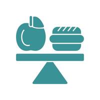 Balanced Diet trendy delightful abstract illustration colorful useful design vector