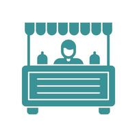 Booth trendy delightful abstract illustration colorful useful design vector