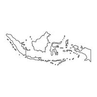 Indonesian Map Symbol Icon vector