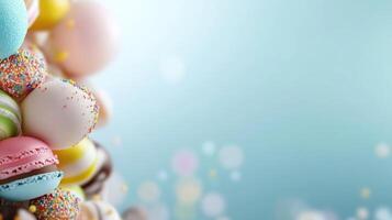 Sugary creation, unveiling the magic of handcrafted dessert, a fusion of taste, texture, and visual charm in every bite. photo