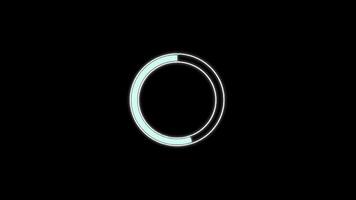 Circle looping loading bar effect background video