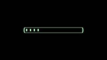 Digital Loading bar loop effect background video