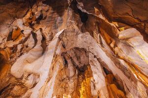 Inside view of the Marble Mountains in Da Nang. photo