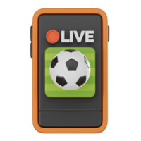 3D render, Live Football Match for Smart Phone and Broadcast Themes, Icon Illustration png