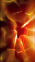 Abstract orange glowing background with lines that change shape to create a unique pattern. video