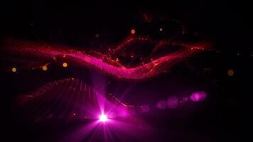 A calming background of virtual violet waves moving smoothly in virtual space. video