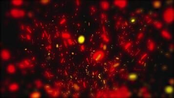 Bright fiery sparks fill the space, creating the effect of speed and elusiveness of the moment. video