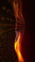 Cosmic background of virtual golden waves moving smoothly in virtual space. video