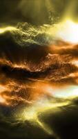 The landscape of an unknown planet in soft orange-yellow tones smoothly changes perspective, creating for the beholder the effect of flight and presence. video