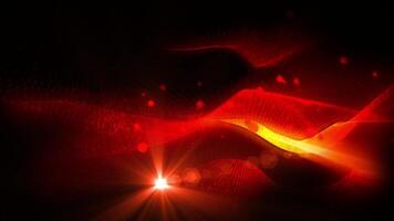 A calming background of virtual red waves moving smoothly in virtual space. video