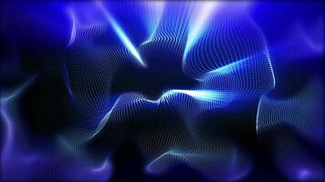 Abstract blue glowing background with lines that change shape to create a unique pattern. video