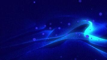 A calming background of virtual blue waves moving smoothly in virtual space. video