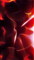 Abstract red glowing background with lines that change shape to create a unique pattern. video
