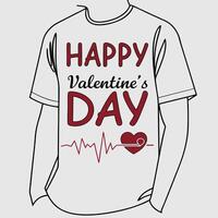 Valentines day text with heart pattern. vector