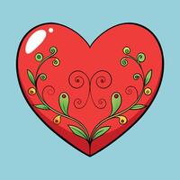 Seamless pattern with red hearts. vector