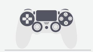 a white gamepad or game controller vector