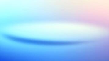 Abstract blur of soothing blue and soft pink hues creating a calm atmosphere with an organic shape floating amidst the blended colors in a tranquil setting photo