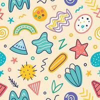 seamless pattern with color vector