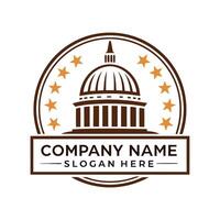 us capitol building logo vector