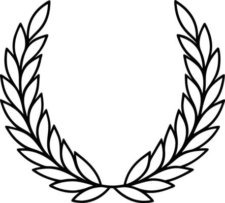 Laurel Wreath Design Classic, Elegant, Award, Symbol, Victory, Triumph, Honor, Achievement, Emblem,