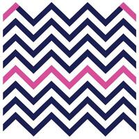 Navy Blue and Pink Chevron Zigzag Geometric Pattern Design vector