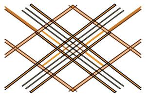 Abstract Geometric Crosshatch Pattern Brown, Orange, and Gray Lines vector
