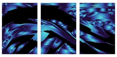This Abstract Gradient Neon Background Set. Perfect for social media, websites, advertisements, event posters and digital branding projects. vector